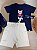 Conjunto de Camiseta em Meia Malha e Bermuda em Moletwill com Elastano Johnny Fox Teen Menino - Imagem 1