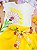 Conjunto Infantil Menina Bimbi Amarelo Summer com Flores Retro e Faixa - Imagem 6