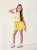 Conjunto Infantil Menina Bimbi Amarelo Summer com Flores Retro e Faixa - Imagem 3