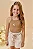 Conjunto de Regata em Soft Line e Shorts em Linho Santorini com Elastano Kukiê Infantil Menina - Imagem 1
