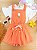 Conjunto de Blusa em Meia Malha e Jardineira em Malha Big Waffle Kukiê Infantil Menina - Imagem 1