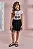 Conjunto de Blusa em Cotton e Saia em Tule Glitter Estrelas (com Shorts Embutido) Kukiê Infantil Menina - Imagem 2