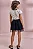 Conjunto de Blusa em Cotton e Saia em Tule Glitter Estrelas (com Shorts Embutido) Kukiê Infantil Menina - Imagem 3