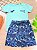 Conjunto de Camiseta em Meia Malha e Bermuda em Nylon Ergonomic com Elastano LucBoo Infantil Menino - Imagem 1