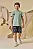 Conjunto de Camiseta em Meia Malha e Bermuda em Nylon Ergonomic com Elastano LucBoo Infantil Menino - Imagem 2