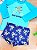 Conjunto de Camiseta e Sunga em Malha UV Dry com Proteção UV50+ LucBoo Bebê Menino - Imagem 4