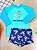 Conjunto de Camiseta e Sunga em Malha UV Dry com Proteção UV50+ LucBoo Bebê Menino - Imagem 1