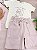 Conjunto de Camiseta em Meia Malha e Bermuda em Linho Santorine com Elastano LucBoo Infantil Menino - Imagem 3
