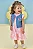 Vestido em Molecotton e Colete em Jeans Kukiê Infantil Menina - Imagem 2