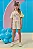 Conjunto de Blusa em Meia Malha e Shorts em Moletom sem Pelúcia Kukiê Infantil Menina - Imagem 2