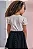 Blusa em Canelado Off White Kukiê Infantil Menina - Imagem 3