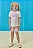 Conjunto de Camiseta em Meia Malha e Bermuda Biker em Molecotton Kukiê Infantil Menina - Imagem 1