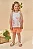 Conjunto de Bata em Malha Fresh e Shorts em Malha Big Waffle Kukiê Infantil Menina - Imagem 1
