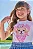 Conjunto de Blusa em Meia Malha e Short Saia em Jeans com Elastano Kukiê Infantil Menina - Imagem 2