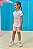 Conjunto de Blusa em Meia Malha e Bermuda Biker em Molecotton Kukiê Infantil Menina - Imagem 1