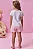 Conjunto de Pijama de Blusa e Shorts em Meia Malha Kukiê Infantil Menina - Imagem 2