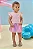 Vestbody em Canelado Liz e Tule com Elastano Kukiê Bebê Menina - Imagem 1