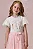 Blusa em Cotton e Tule Infanti Infantil Menina - Imagem 1
