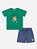 Conjunto Camiseta e Bermuda Urso Tenista Verde Divertto - Imagem 1