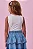 Regata em Cotton Off White Kukiê Infantil Menina - Imagem 3