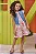 Vestido em Malha Fresh e Colete em Jeans Arkansas Kukiê Infantil Menina - Imagem 1