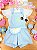 Conjunto de Blusa em Meia Malha e Jardineira em Malha Big Waffle Kukiê Infantil Menina - Imagem 1