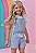 Conjunto de Blusa em Meia Malha e Jardineira em Malha Big Waffle Kukiê Infantil Menina - Imagem 3