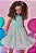 Vestido em Canelado e Tule Glitter Kukiê Infantil Menina - Imagem 2