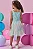 Vestido em Canelado e Tule Glitter Kukiê Infantil Menina - Imagem 5
