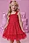 Vestido em Tule com Elastano Natal Kukiê Infantil Menina - Imagem 1