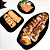 Kit 3 Bandejas para Sushi em Vidro Preto Tóquio, Conjunto para servir Sushi na Mesa Posta - Imagem 2