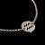 Pulseira Key Design Signo Aquário de Aço Prata Ajustável - Imagem 1