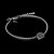 Pulseira Key Design Signo Aquário de Aço Prata Ajustável - Imagem 2