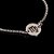 Pulseira Key Design Signo Virgem de Aço Prata Ajustável - Imagem 2