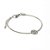 Pulseira Key Design Signo Touro de Aço Prata Ajustável - Imagem 4