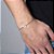 Pulseira Key Design Signo Sagitário de Aço Prata Ajustável - Imagem 3