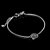 Pulseira Key Design Signo Sagitário de Aço Prata Ajustável - Imagem 1