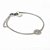 Pulseira Key Design Signo Sagitário de Aço Prata Ajustável - Imagem 4
