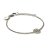 Pulseira Key Design Signo Peixes de Aço Prata Ajustável - Imagem 4