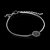 Pulseira Key Design Signo Libra de Aço Prata Ajustável - Imagem 1