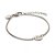 Pulseira Key Design Signo Libra de Aço Prata Ajustável - Imagem 3