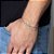 Pulseira Key Design Signo Libra de Aço Prata Ajustável - Imagem 4