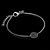 Pulseira Key Design Signo Escorpião de Aço Prata Ajustável - Imagem 1