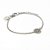 Pulseira Key Design Signo Câncer de Aço Prata Ajustável - Imagem 4