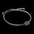 Pulseira Key Design Signo Áries de Aço Prata Ajustável - Imagem 2