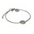 Pulseira Key Design Signo Áries de Aço Prata Ajustável - Imagem 3