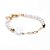 Pulseira Key Design Montero de Pérola Natural Branca e Aço Dourado - Imagem 5