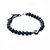 Pulseira Key Design Harington de Pedra Natural Preta com Pedra Olho Grego - Imagem 1
