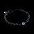 Pulseira Key Design Harington de Pedra Natural Preta com Pedra Olho Grego - Imagem 2