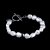 Pulseira Key Design Aminé de Pérola Natural Branca - Imagem 4